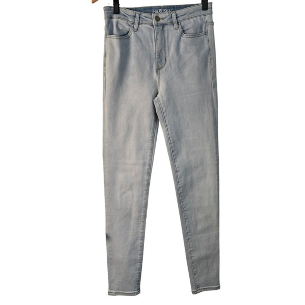 Harlow High Rise Skinny Jeans Light Wash Blue Stretch Denim Size 28